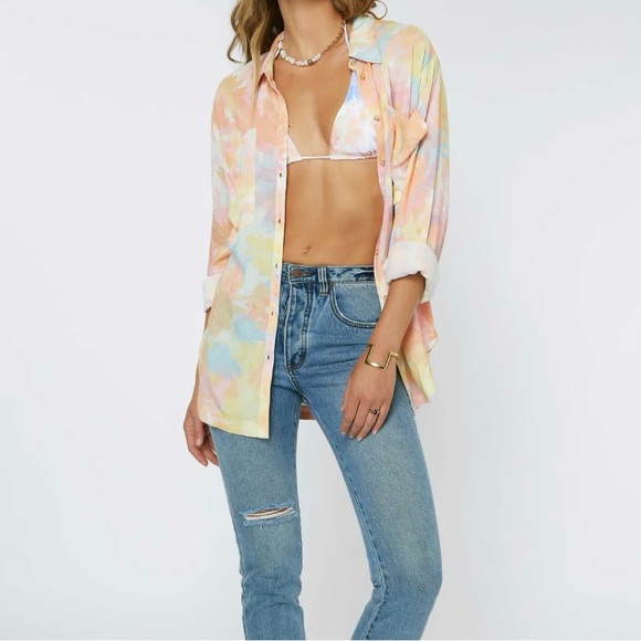 O’Neill women’s button up shirt, floral print NWT - Picture 2 of 9